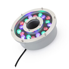 LED Fountain Light IP68 Waterproof RGB 12W Underwater Pond Lighting 12V for Pool and Fountain