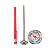 Stainless Steel Instant Read Meat Thermometer for Cooking BBQ Grill Coffee Milk with Cover