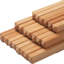 Reusable Bamboo Chopsticks Set 10 Pairs 9.5 Inch Non Slip Eco Friendly for Home and Restaurant