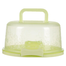 Large Cake Carrier with Lid, Airtight Dessert Holder, Durable Dustproof Storage Box for Green