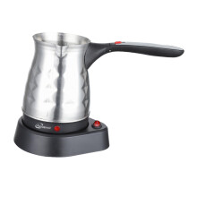 Electric Turkish Coffee Pot 500ml Stainless Steel with Quick Heating Base and Ergonomic Handle for Home