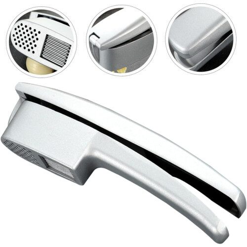 Aluminum Alloy Garlic Press Mincer with Ergonomic Handle for Easy Kitchen Use Rust Resistant 2