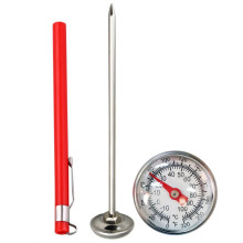Stainless Steel Food Thermometer with Fast Accurate Read for Cooking Milk Coffee Kitchen Use with Cover