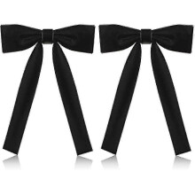 2-pakning vesterslips for menn Kentucky String Tie Clip On sløyfe Colonel Sanders Svart Cowboy Sløyfefest Svart Én størrelse 2-18-Good