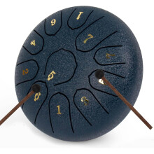 6 Inch 11 Note Steel Tongue Drum D Key Handpan for Yoga Meditation with Bag and Mallets