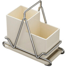 Stainless Steel Kitchen Utensil Holder with Elegant European Design, Multifunctional Cutlery Organizer