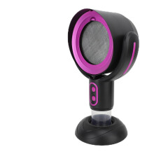 Portable Range Hood with Grease Filter, 2Speed Desktop Kitchen Exhaust Fan, Negative Ion Purifier Black Purple