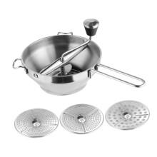 Manual Stainless Steel Potato Ricer with Large Pressing Surface and Ergonomic Handle for Easy Mashing