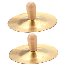 Finger Cymbals for Dance Percussion Instruments, Small Metal with Clear Crisp Sound and Easy Grip