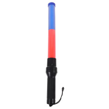 LED Traffic Control Wand with Ultra Bright Lights, 54cm Red Blue Safety Signal Stick for Events