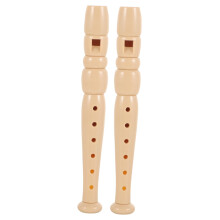 Practice Clarinet Set for Beginners Compact Plastic Flute Style Musical Instrument 2pcs
