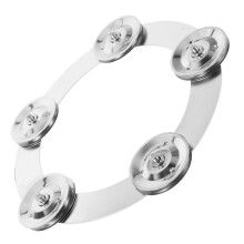 Drum Cymbal with Dual Tambourine, Quick Install Metal Drum Cymbal for Practice and Performance