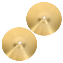 2pcs 8 Inch Brass Splash Drum Cymbals Clear Crash Sound for Beginners and Jazz Practice