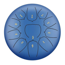 10 Inch Steel Tongue Drum 11 Notes Handpan Percussion Instrument with Mallets and Carrying Bag
