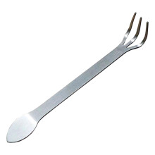 Stainless Steel Bonsai Root Rake with Spade for Easy Soil Loosening and Precise Root Care 22cm