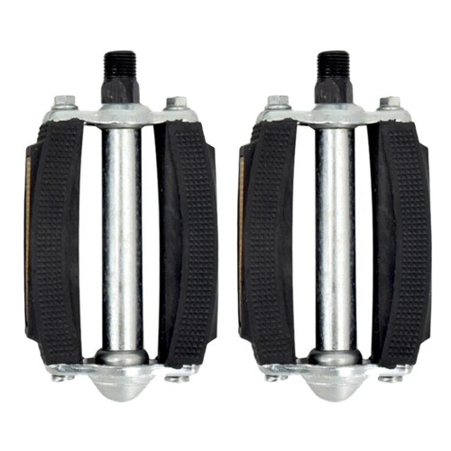 High Performance Block Pedals for Classic Bicycles, Enhanced Durability Ergonomically Designed Double Sided Bearing Structure with Universal