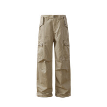 Stretchy Cargo Pants with Adjustable Waist, Comfortable Loose Fit Lightweight Tactical Workwear for Outdoor Enthusiasts, Elastic Bands Each Side Of