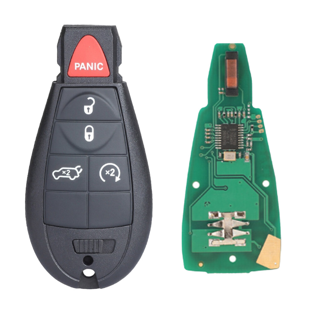 Replacement Remote Car Key Fob Cover Case, Keyless Entry Key Fob Shell For Dodge Dart Durango Jeep Grand Cherokee Chrysler Town Country Ram 1500 2500 9165521344819