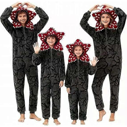 Stranger Things Demogorgon Pyjamas Bomuld, Blød Varm Nattøj Til Børne Julepyjamas
