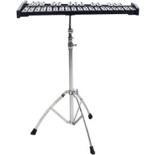 32 Note Glockenspiel Xylophone with Stand, Professional Aluminum 32 Tone Percussion Instrument
