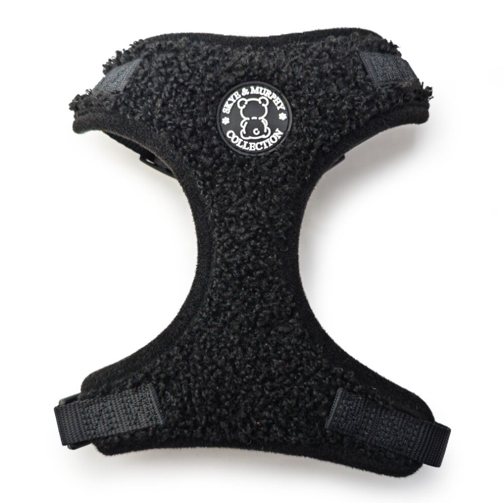Hugglepets (Large, Noir) Skye & Murphy Teddy Dog Harness Black