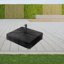 Patio Umbrella Base Cover Waterproof Heavy Duty 600D Oxford with Windproof Elastic Corners 53x53x13cm