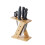 Solid Wood Knife Holder Block for Safe and Ventilated Kitchen Storage Organizer 1
