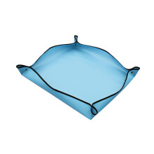 Plant Repotting Mat Waterproof Foldable Gardening Transplanting Mat with AntiSpill Corners Blue 50cm