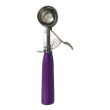 Ice Cream Scoop Stainless Steel with Ergonomic Grip MultiPurpose RustProof 40mm Purple