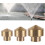 Brass Fountain Nozzle for Garden Pond, Adjustable Spray with Multiple Patterns, 2 Inch Thread 2