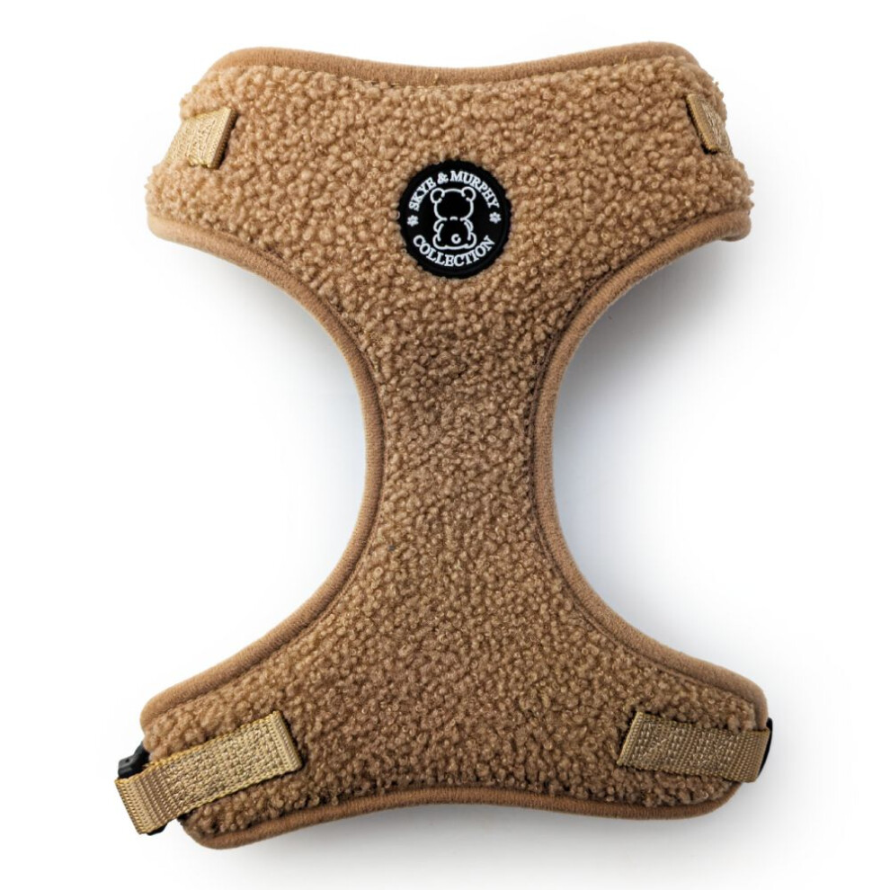 Hugglepets (Small, Caramel) Skye & Murphy Teddy Dog Harness Cream