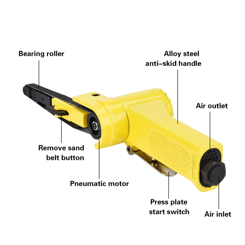 Pneumatic Belt Sander 330*10Mm Air Grinder Rust Removal, Grinding 6951383106923