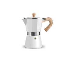Moka Pot Aluminum Stovetop Espresso Maker with Easy Pour Spout for Rich Italian Style Coffee