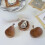 Japanese Teak Flavor Solid Wood Creative Pear-shaped Dish (apple) 2