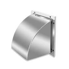 304 Stainless Steel Range Hood with Rustproof Outdoor Protection, Wall Mounted Commercial Kitchen Exhaust Cover 200mm
