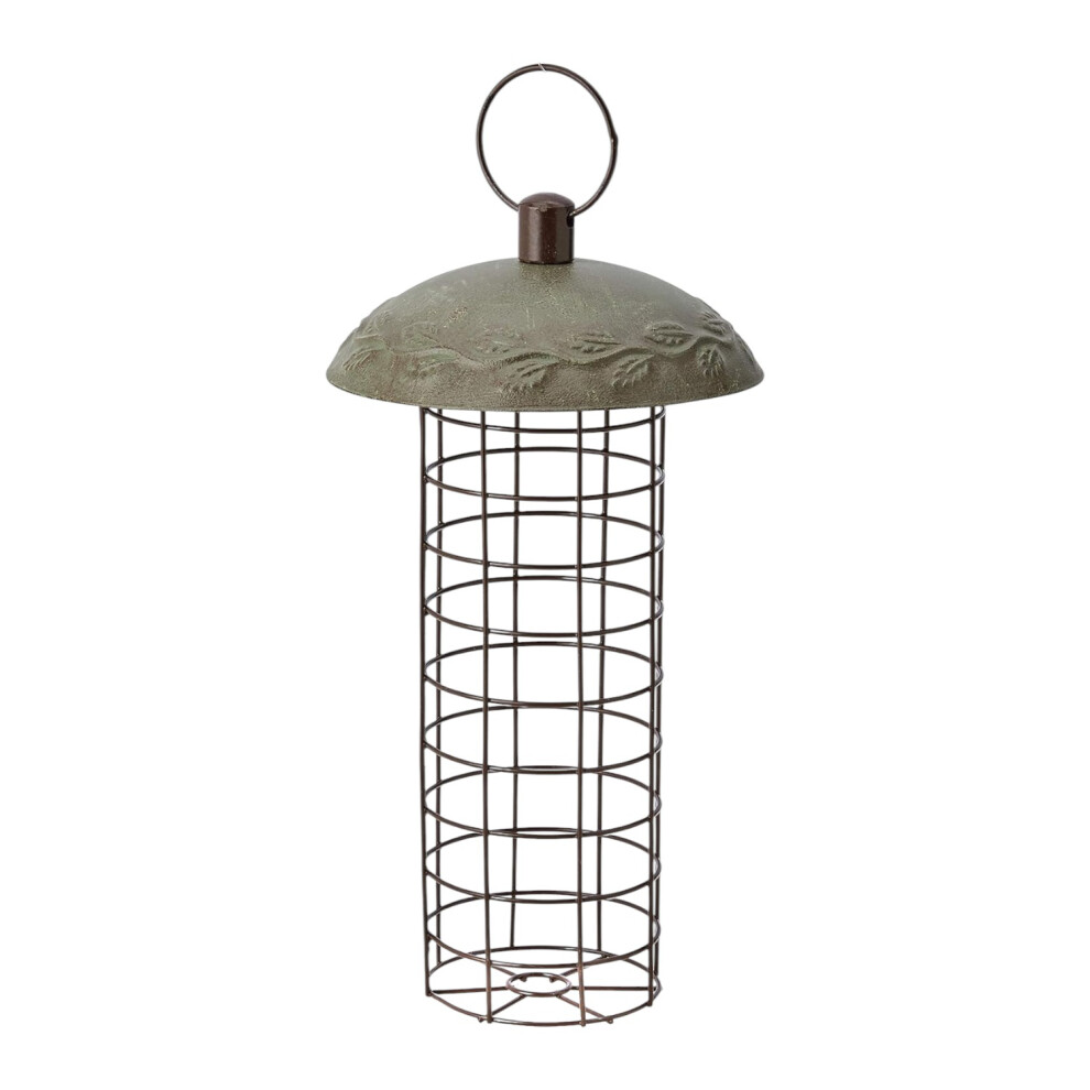 Peckish Garden Suet Fat Ball Bird Feeder Metallic