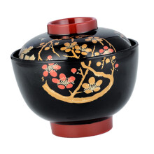 Japanese Miso Soup Bowl with Lid Large Rice and Noodle Bowl Keeps Food Warm for Home or Restaurant
