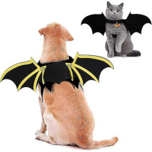 Pet Cat Bat Wings for Halloween Party Decoration, Dog Collar To Guide Role Playing Bat Costume, Cute Dog Cat Accessories