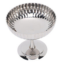 Stainless Steel Ice Cream Cup with Mirror Finish, NonSlip Wide Base Dessert Bowl for Yogurt Fruit