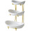 Ceramic Fruit Stand 3 Tier Dessert Display Rack Elegant White Multi Layer Holder for Parties 1