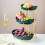 Ceramic Fruit Stand 3 Tier Dessert Display Rack Elegant White Multi Layer Holder for Parties 2
