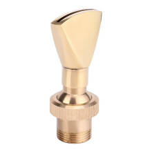 Adjustable Brass Fountain Nozzle 1/2' 3/4' Garden Pond Fan Shaped Head Rust Resistant Outdoor Use