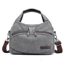 (Grey) Women Handbags Wallets Canvas Bags Casual Messenger Bags Small Handbags 5 Colors