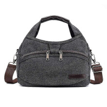 (Black) Women Handbags Wallets Canvas Bags Casual Messenger Bags Small Handbags 5 Colors