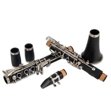 Professional Bb Clarinet 17 Keys Solid Wood Detachable Design for Beginners and Experts