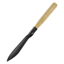 Garden Trowel Hand Shovel with Ergonomic Grip and Wooden Handle for Planting, Digging and Weeding