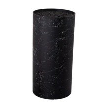 Kitchen Knife Holder Round Knife Block with Large Capacity Storage and Easy Clean Surface, Black