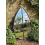 Leaf Shape Mirror Black Gold Frame Garden 76x42 Cm 1