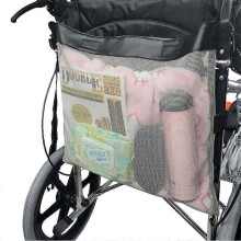 (GREY) MIMIGO Walker Bag, Hand Free Storage Bag, Walker Attachment Handicap Basket Pouch for Rollator, Wheelchair, Folding Walkers