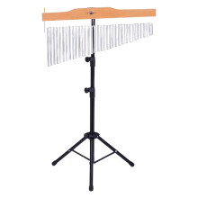 36 Note Bar Chimes Percussion Instrument with Adjustable Stand, Clear Bright Sound, Wood and Metal